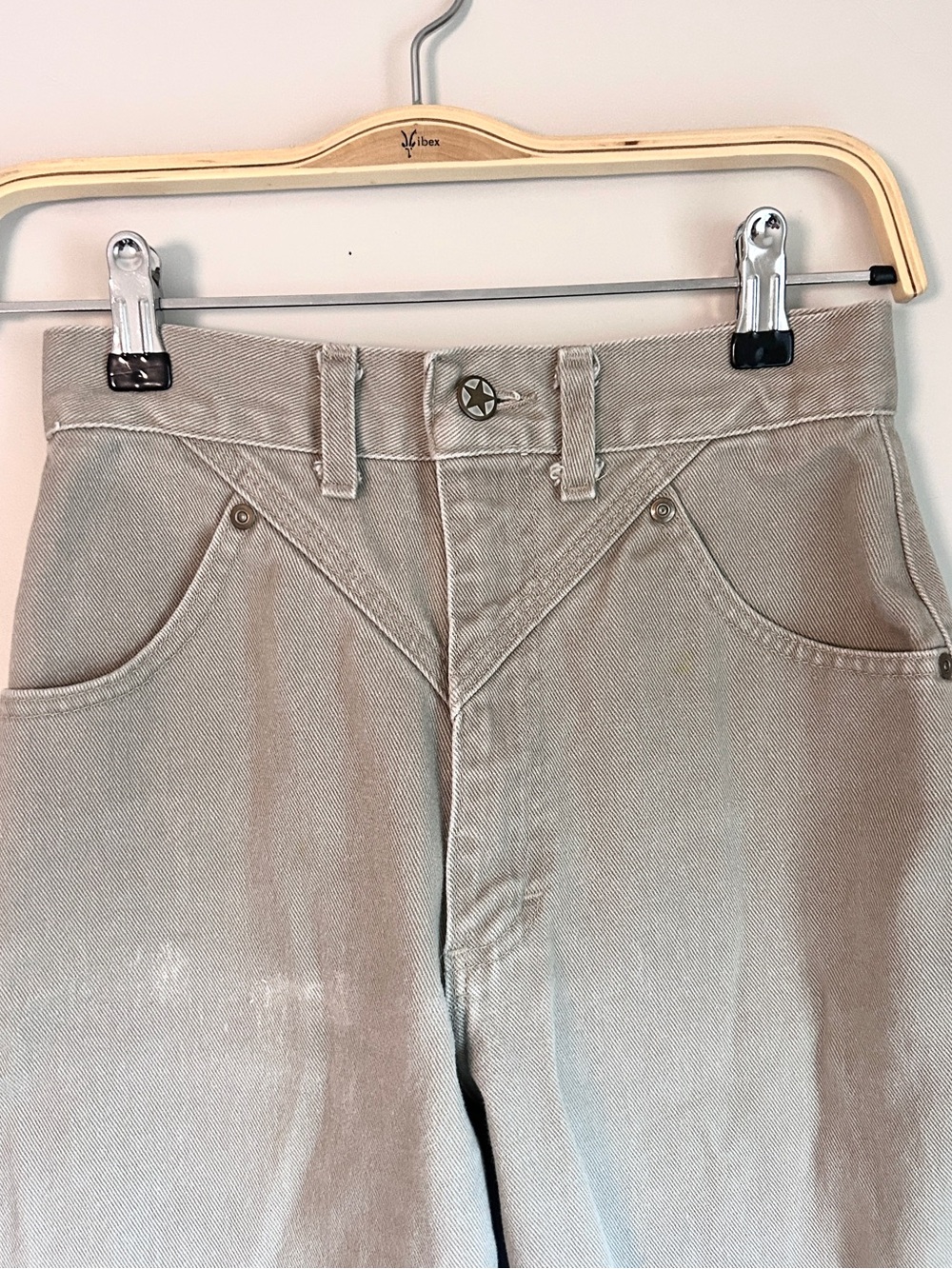 High-Rise Women’s Jeans in Light Taupe